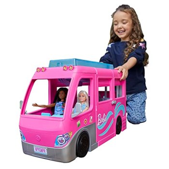 Barbie Camper, Doll Playset with 60 Accessories