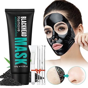YAFUSIPE Peel Off Face Mask Blackhead Whiteheads Remover Masks Activated Charcoa