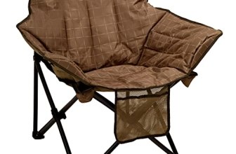 SUNNYFEEL Oversized Camping Chair Heavy Duty Folding Moon Chair Large Sofa Chair