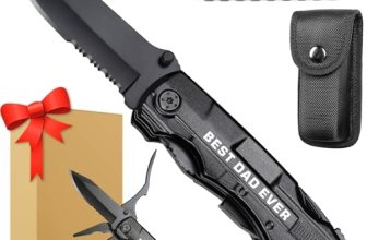 Gift for Dad, Multitool Knife BEST DAD EVER for Camping