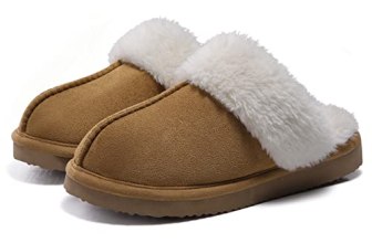 Litfun Women’s Fuzzy Memory Foam Slippers Fluffy Winter House Shoes Indoor and O