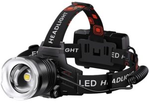 LED Headlamp Rechargeable 99000 High Lux