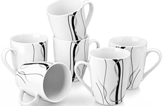 VEWEET Ceramic Coffee Mugs Set of 6