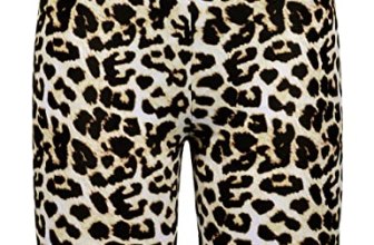 Firpearl Women UV Sport Board Shorts Swimsuit Bottom Capris US8 Leopard