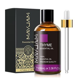 Thyme Essential Oil 3.38FL.OZ – Pure Essential Oils with Glass Dropper
