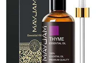 Thyme Essential Oil 3.38FL.OZ – Pure Essential Oils with Glass Dropper