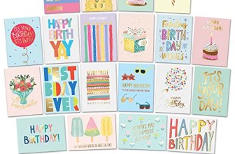 Sweetzer & Orange Happy Birthday Cards with Envelopes & Assortment Box. Variety
