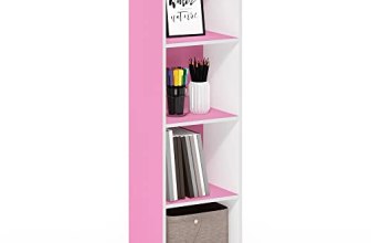 Furinno PASIR Book Shelf, 4-Tier Modern Bookshelf