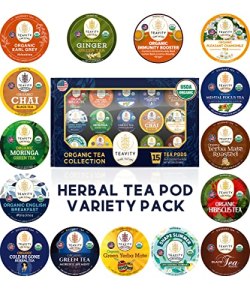 Organic Tea Pods Variety Pack – Assorted Sampler Pack Compatible for Keurig Brew