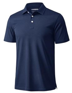 MAGCOMSEN Mens Polo Shirts Short Sleeve Athletic Pique Golf Shirt Dry Fit Perfor