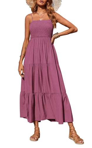 PRETTYGARDEN Women’s Summer Maxi Dress 2026 Casual Boho Sleeveless Spaghetti Str
