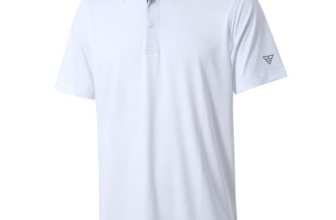 M MAELREG Golf Polo Shirts for Men Short Sleeve Performance Moisture Wicking Qui