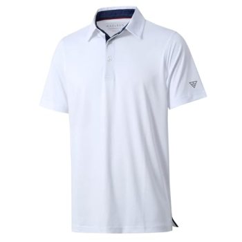 M MAELREG Golf Polo Shirts for Men Short Sleeve Performance Moisture Wicking Qui
