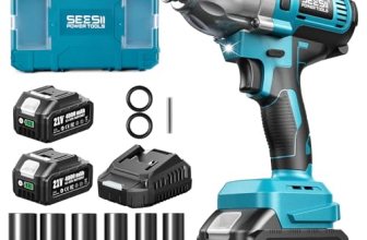 Seesii Impact Wrench 665 FT-LBS(900N.m) 3300IPM 1/2 Impact Gun High Torque Elect