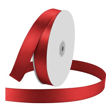 1″ Wide x 100 Yards Single Face Polyester Satin Ribbon