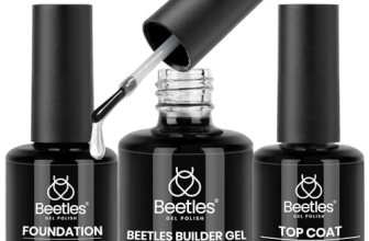 Beetles 3Pcs 15ml Builder Nail Gel with No Wipe Top Coat Gel Nail Polish and Bas
