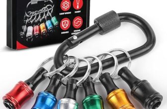 Push to Unlock,Katerk 6pcs 1/4 inch Hex Shank Aluminum Alloy Screwdriver Bit Hol