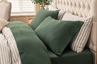 PURE ERA Jersey Knit 4pc Bed Sheet Set 100% T-Shirt Heather Cotton Super Soft Co