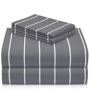 LuxClub 4 PC Queen Size Sheet Set