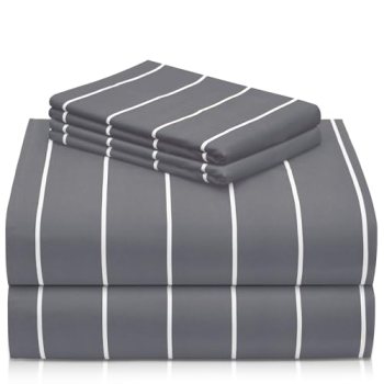 LuxClub 4 PC Queen Size Sheet Set