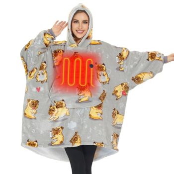 Venustas Heated Blanket Hoodie with Battery Pack