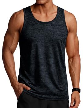 TACVASEN Mens Running Tank Undershirts Tank Tops Tag-Free Sleeveless T-Shirts Li
