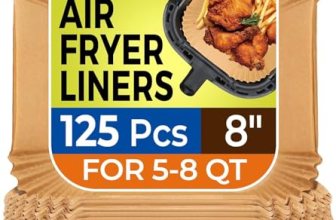 Air Fryer Paper Liners, 125Pcs Parchment Paper