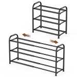 Gonfoam 3-Tier Expandable Shoe Rack