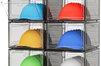YKLSLH Hat Organizer Box, 6 Boxes for 40 Pack Hats