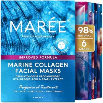 MAREE Collagen Facial Mask with Hyaluronic Acid — Sheet Face Mask Skincare — Cen