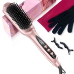 LANDOT Ionic Hair Straightener Brush