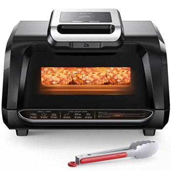 Zstar Indoor Grill Air Fryer Combo with See-Through Window