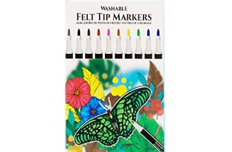 BAZIC PRODUCTS Felt Washable Markers 10 Colors