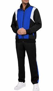 Sun Lorence Men’s Tracksuits Casual 2 Piece Sweatsuits Sets Full Zip Track Suits