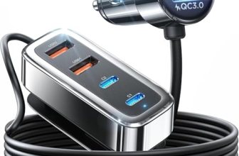 AINOPE 108W Multiple Ports Car Charger