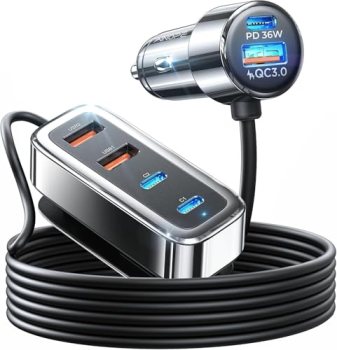 AINOPE 108W Multiple Ports Car Charger