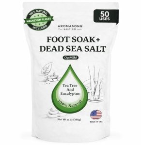 Aromasong Tea Tree Foot Soak with Dead Sea Salt & Magnesium Flakes
