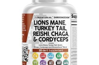Clean Nutraceuticals Lions Mane 20in1 Mushroom Supplement with Turkey Tail Reish