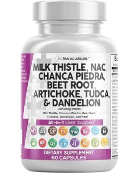 Clean Nutraceuticals Milk Thistle NAC Chanca Piedra Beet Root Artichoke Astragal