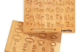 LearnToy Montessori Wooden Alphabet Tracing Board