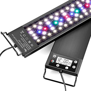 AQQA Aquarium Light,Multi-Function Fish Tank Led Light 24/7 DIY Auto On Off + Ni