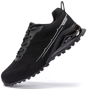 ikunka Men’s Fashion Sneakers Lightweight Breathable Walking Shoes Tennis Cross