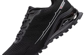 ikunka Men’s Fashion Sneakers Lightweight Breathable Walking Shoes Tennis Cross