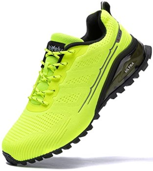 ikunka Men’s Fashion Sneakers Lightweight Breathable Walking Shoes Tennis Cross