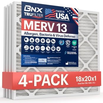 BNX TruFilter 18x20x1 Air Filter MERV 13 (4-Pack)