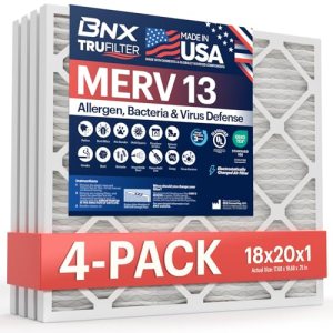 BNX TruFilter 18x20x1 Air Filter MERV 13 (4-Pack)
