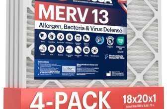 BNX TruFilter 18x20x1 Air Filter MERV 13 (4-Pack)