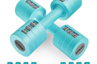 EAST MOUNT Adjustable Dumbbells 5 lb Dumbbells Set of 2 / Pair 10 lb Total Free