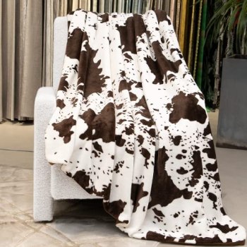 Fleece Throw Blanket for Bed Couch
