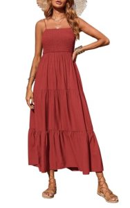 PRETTYGARDEN Women’s Summer Maxi Dress 2026 Casual Boho Sleeveless Spaghetti Str